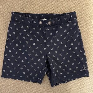 Wheat kids- Navy Swim Trunks with Anchor Print